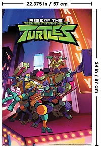 Rise Of The Teenage Mutant Ninja Turtles - Group Wall Poster, 22.375" x 34"
