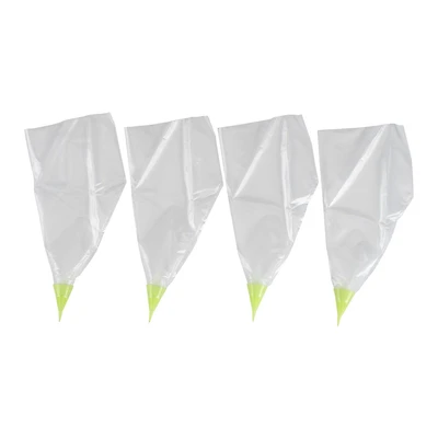 GoodCook Everyday Oodle Tips 4 count Disposable Cake Decorating 12” Long Bags with Pre-attached Star Tips, GC OODLE TIP DEC BAGS, STAR (4CT)