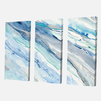 Designart Bleu Silver Spring II Art mural sur toile