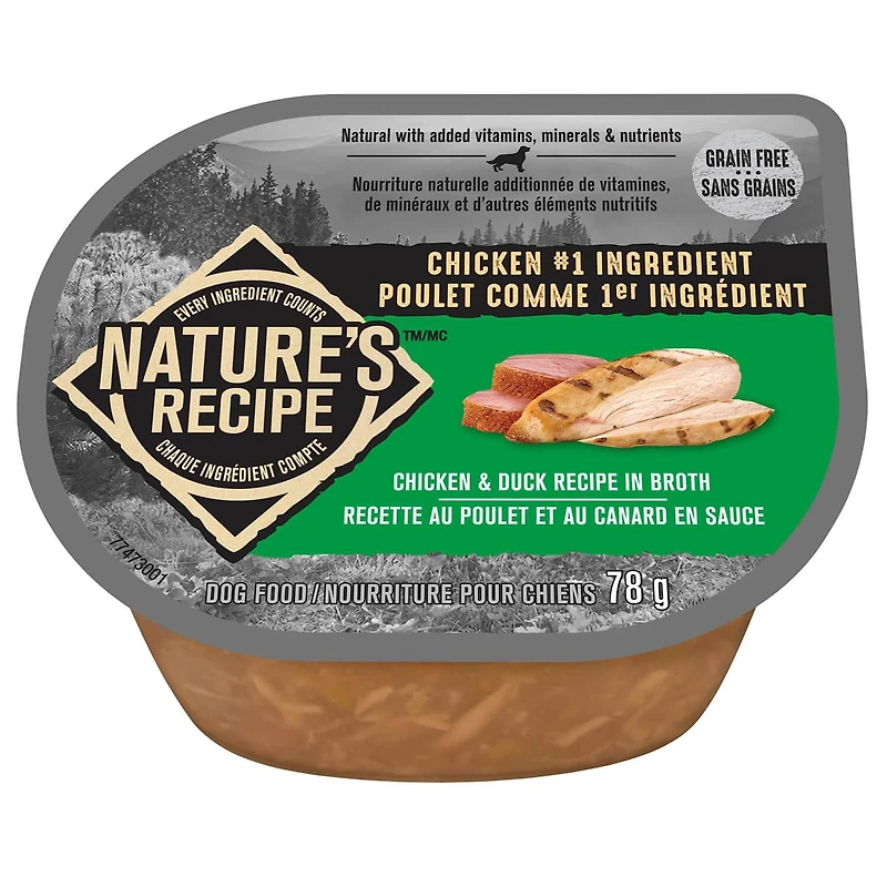 Nature's Recipe Chicken & Duck Recipe in Broth Wet Dog Food