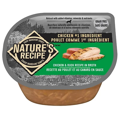 Nature's Recipe Chicken & Duck Recipe in Broth Wet Dog Food