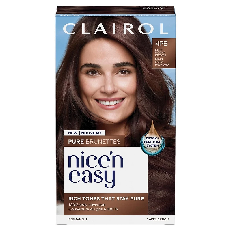 Clairol Coloration permanente Nice'N Easy Pure Brunettes Des Tons Riches Qui Gardent Leur Pureté