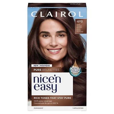 Clairol Coloration permanente Nice'N Easy Pure Brunettes Des Tons Riches Qui Gardent Leur Pureté