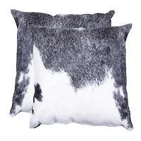 TORINO KOBE COWHIDE PILLOW 18"X18" 2-PACK