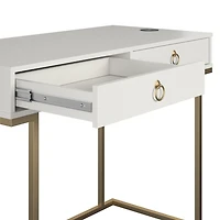 CosmoLiving by Cosmopolitan Camila Writing Desk, White