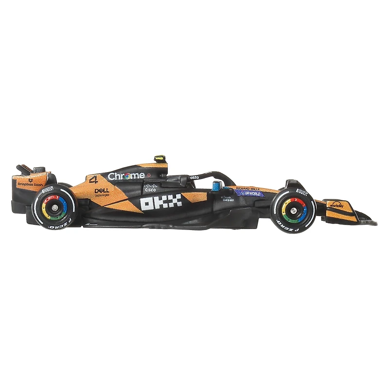 Hot Wheels 1:64 Scale Premium Die-Cast Formula 1 Collectible Toy Race Car, McLaren Formula 1 Team - Driver 2