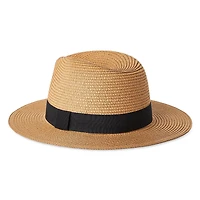 Time and Tru Women's Straw Panama Hat