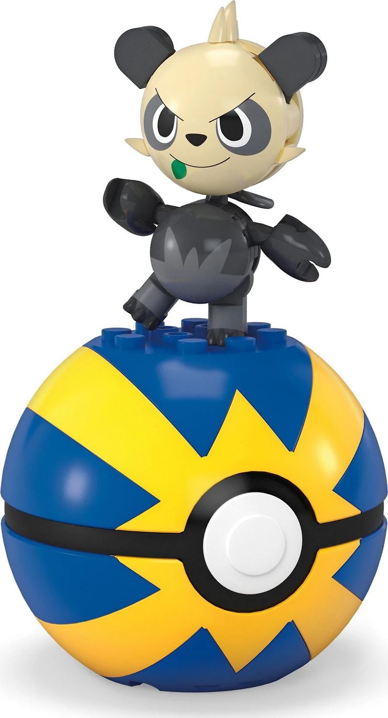 MEGA Pokémon Pancham Building Toy Kit, Poseable Action Figure (26 Pieces) for Kids