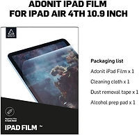 Adonit Screen Protector Compatible with iPad Air (10.9-inch, 2020 Model, 4th Generation), Apple iPad Air 4th Write, Draw and Sketch Like on Paperfeel, Anti Glare/Fingerprint/Scratch