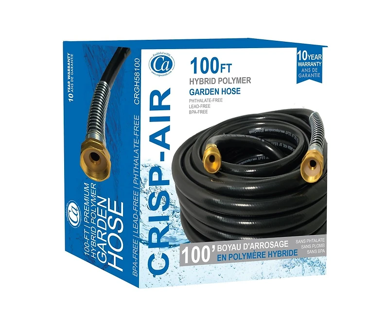 Tuyau d’arrosage toute saison de première qualité 5/8 po x 100 pi Crisp-Air