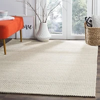 Safavieh Natura Corine Braided Area Rug, Silver / Ivory, 6' X 9'