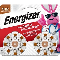 Energizer 312, Emballage de 16, Brun
