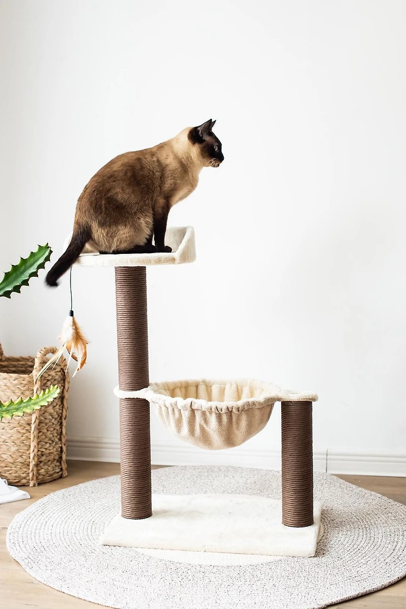 Catry Nirvana Small Cat Tower with Hammock & Scratcher