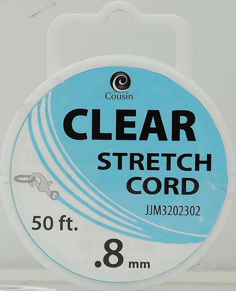 Fil 0,8 mm élastique transparent de Cousin,15,2 m