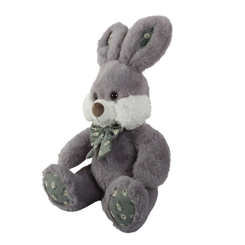 La façon de célébrer Pâques 10 "lapin en peluche lapin gris