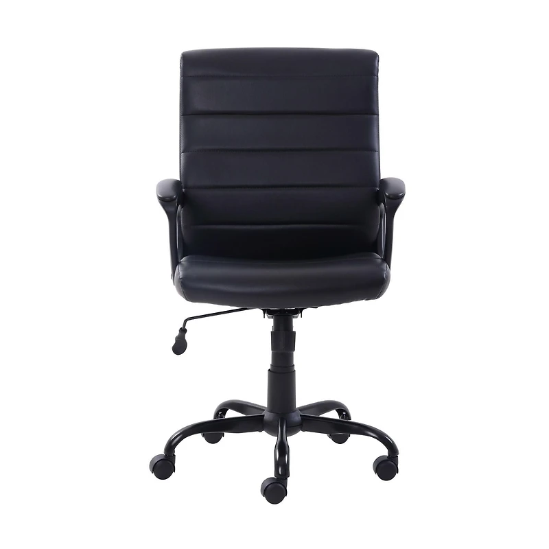 Fauteuil de direction à mi-dossier en cuir reconstitué Mainstays