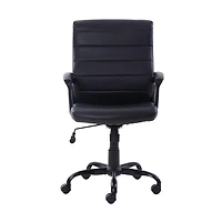 Fauteuil de direction à mi-dossier en cuir reconstitué Mainstays