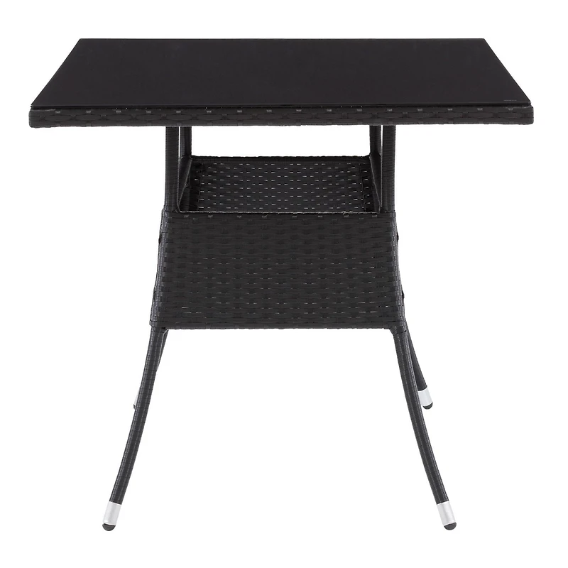 Table de salle à manger rectangulaire - Finition noire
