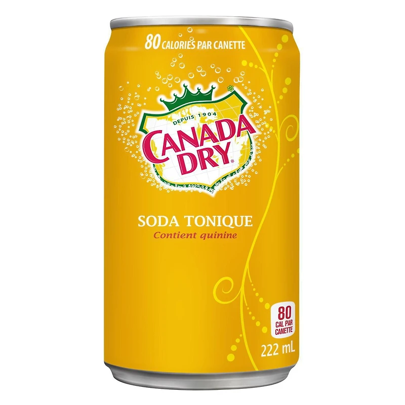 Canada Dry® Tonic Water 222 mL Mini-Cans, 6 Pack, 222mL x 6