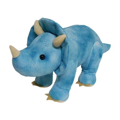 Jouet en peluche Walmart Private Label en forme de tricératops en bleu clair