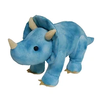 Jouet en peluche Walmart Private Label en forme de tricératops en bleu clair