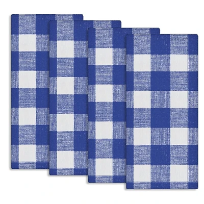 Fabstyles Country Check Cotton Set of 4 Kitchen Towel