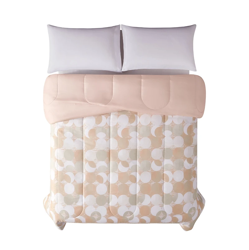 Mainstays Geometric Reversible Comforter Double/Queen, MAINSTAYS PL MS GEO COMF DBL/QN