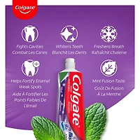 Dentifrice Colgate MaxFrais Knockout avec mini-pellicules fraîches, Menthe électrique 150 ml