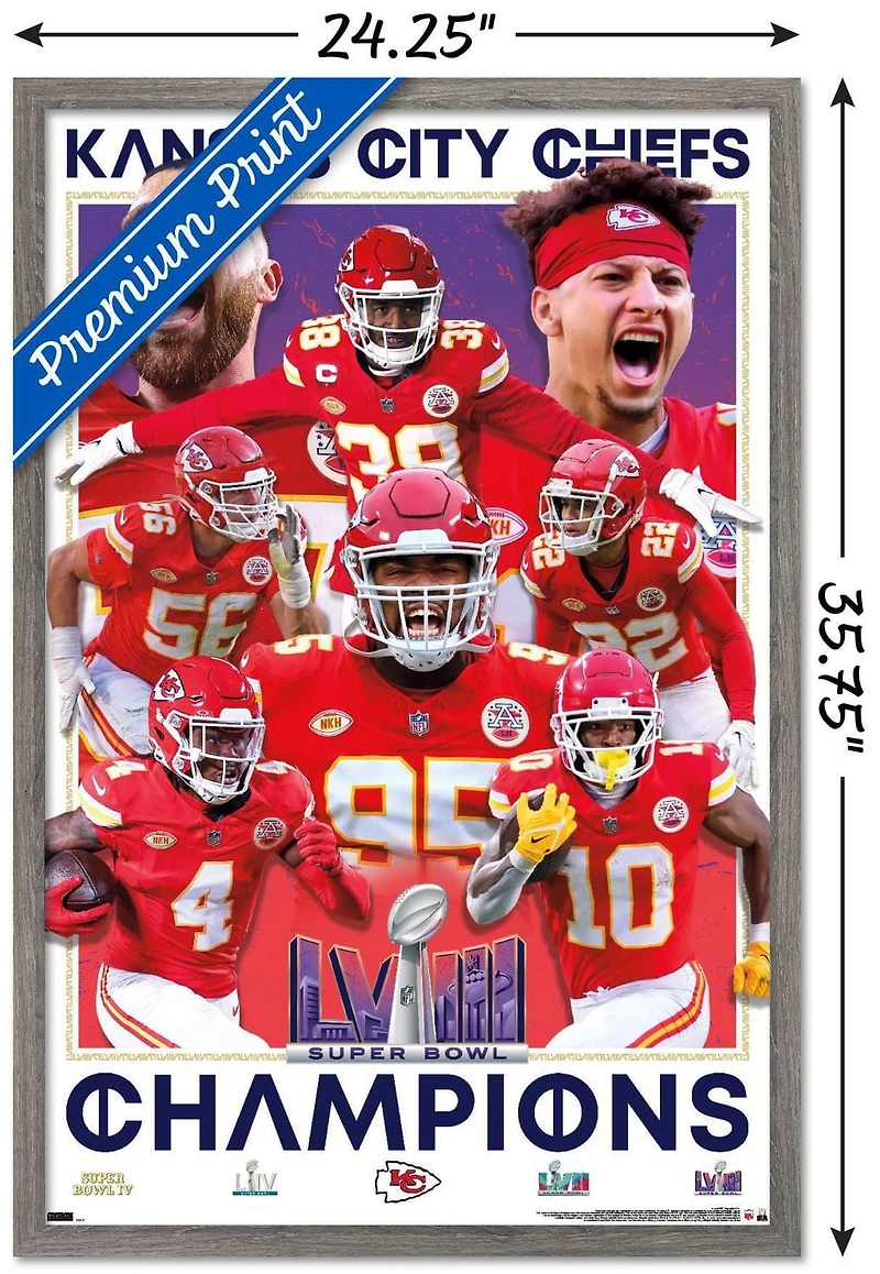 NFL Kansas City Chiefs - Champions du Super Bowl LVIII
