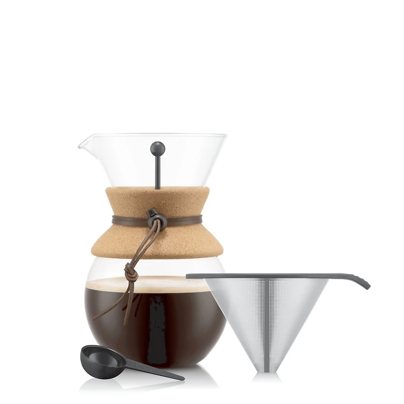 Bodum Pour Over Cafetière avec filtre permanent Verser, 1L, 34oz