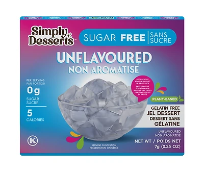 Simply Desserts - Jel Desserts non aromatisé, 7g