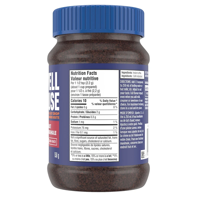 Maxwell House Original Roast Instant Coffee, 150 g Jar, 150G