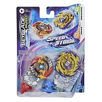 Beyblade Burst Surge Speedstorm Spear Valtryek V6 and Regulus R6 Spinning Top Dual Pack -- 2 Battling Game Top Toy for Kids Ages 8 and Up