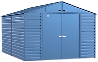 Arrow Select Steel Storage Shed, 10x14, Gris bleu