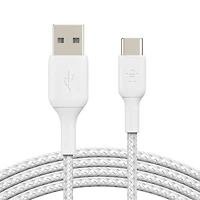 Belkin Câble de Charge/Sync BoostCharge USB-C vers USB-A 6 pieds Blanc