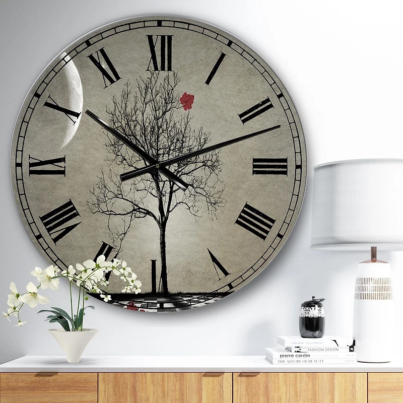 Designart 'Inevitable' Large Cottage Wall Clock
