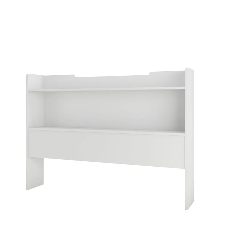 Aura Full Size Storage Headboard, White