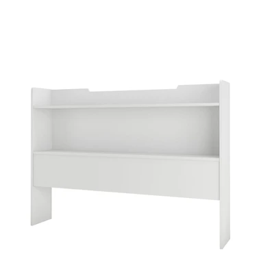 Aura Full Size Storage Headboard, White