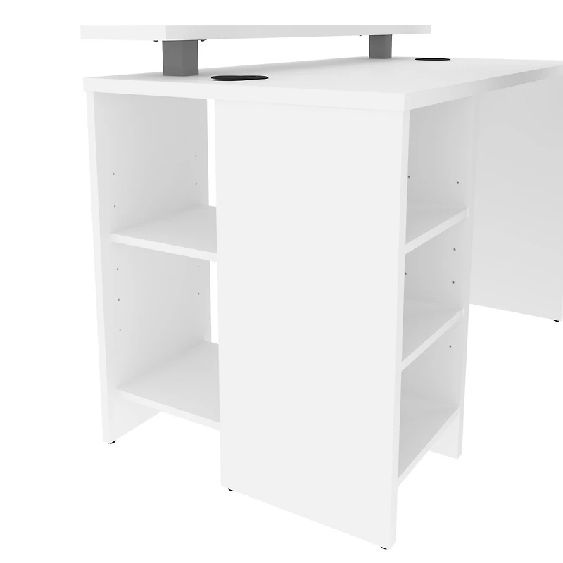 Bestar Electra 48W Gaming Desk in white