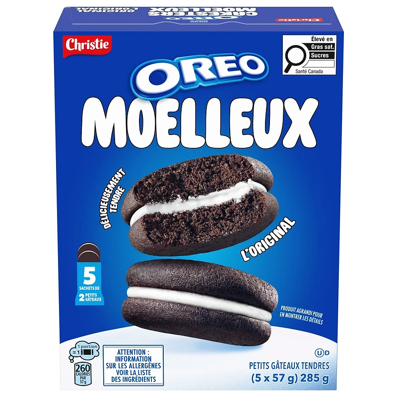 OREO Cakesters Soft Snack Cakes, Snack Packs 5x57g