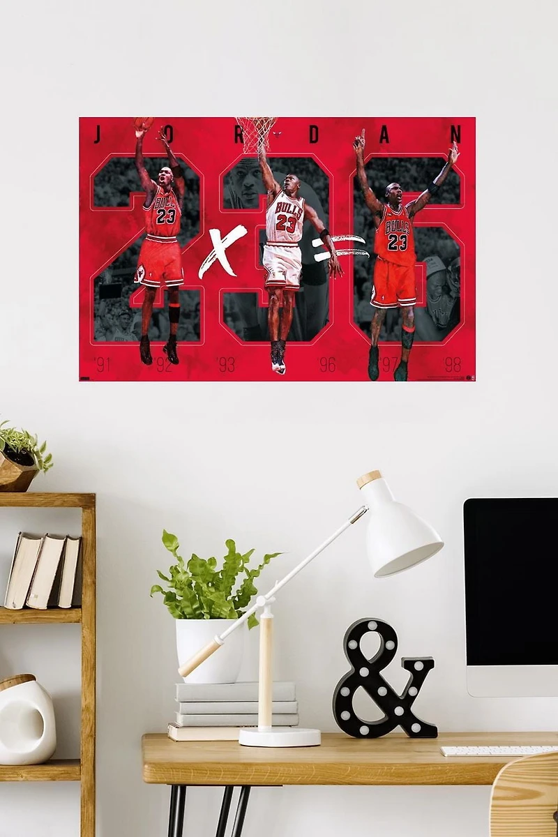 Michael Jordan - Six Wall Poster, 22.375" x 34"