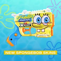 XSHOT Water SpongeBob Jr Fast-Fill Water Blaster 2-Pack by ZURU – Kid-Sized Water blasters with SpongeBob Design, Fast-Fill Tech, 30ft Range & 150ml (5 fl. oz.) Tank, Outdoor Summer Toy for Kids Ages