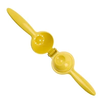 Mainstays 8.5" Manual Lemon Juicer, Heavy-Duty Diecast Aluminum with Comfort Grip Handles, Yellow