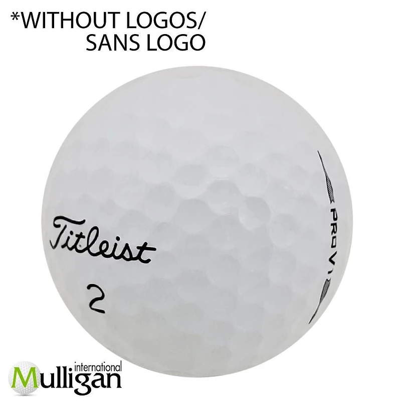 Mulligan - 48 balles de golf récupérées Titleist Pro V1 2020 5A Pristine, Blanc