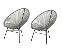 Costa Lounge Chair, Wire Lounge Chair, Plastic Lounge Chair, Beach Lounge Chair, Indoor-Outdoor Lounge Chair,Acapulco style Rattan,Weather Resistant,Patio Lounge Chair, Oval Lounge Chair