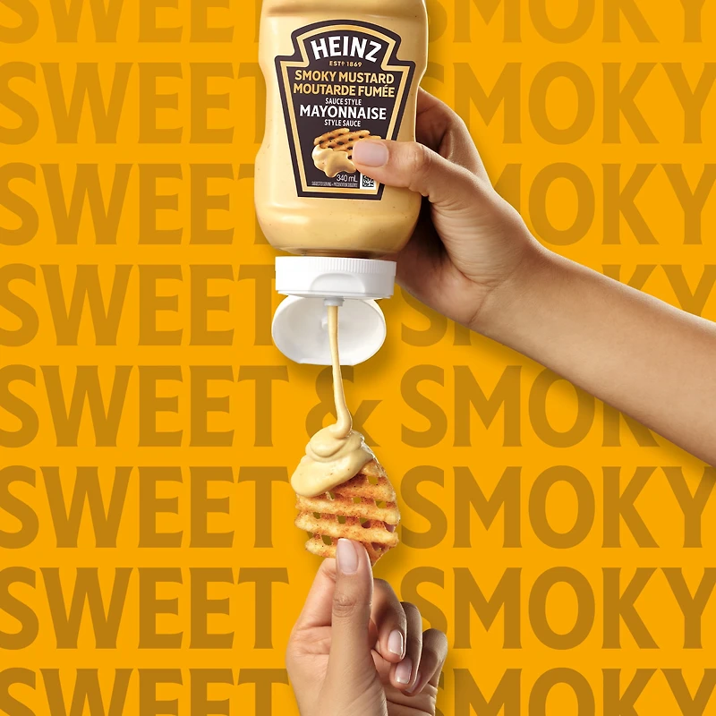 Heinz Smoky Mustard Mayonnaise Style Sauce, 340 mL Bottle