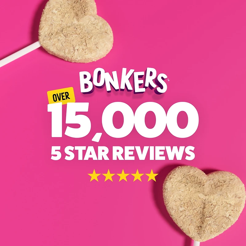 Bonkers Gâteries pour chat sur bâton Purrpops, sucettes de poulet lyophilisé, emballage de 4 emballage de 4