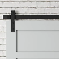 Urban Woodcraft Soho 5 Panel Solid Wood Barn Door (Grey)