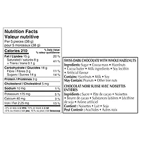 Lindt SWISS CLASSIC Dark Chocolate and Hazelnut Bar, 300g