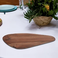 Planche De Service Triangulaire Incurvée En Bois D'Acacia